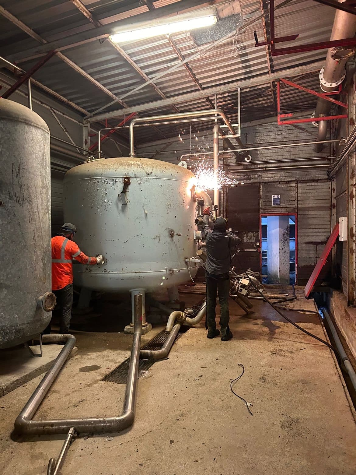 Oxycoupage de forte section